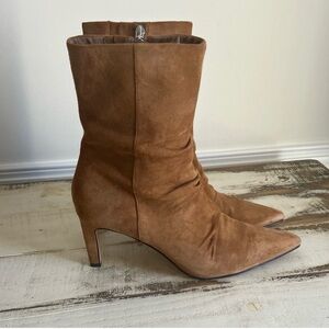 Dolce Vita Tan Heeled Suede Boots